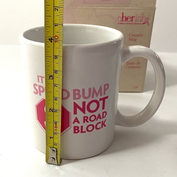 Cherish Ceramic Mug Breast Cancer Awareness  12 oz - Picture 11 of 12